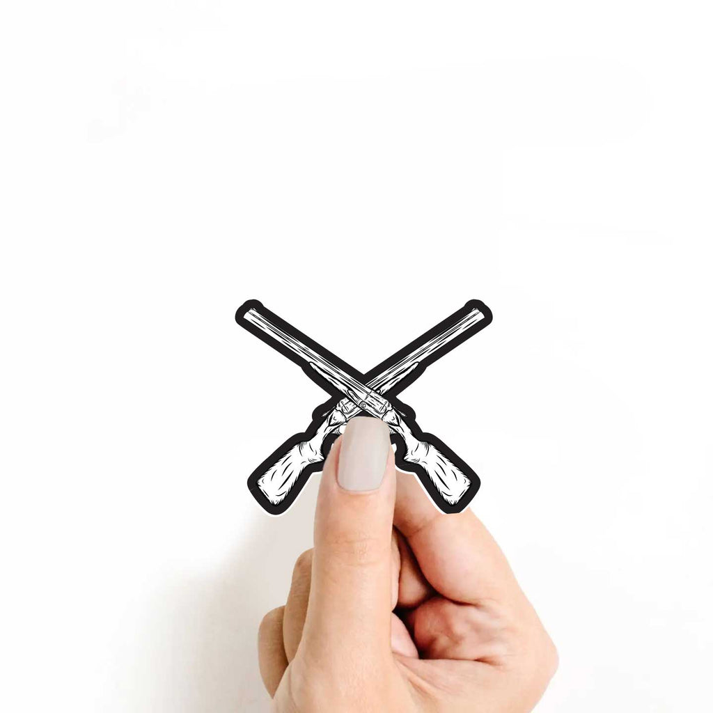 Cross Guns Sticker