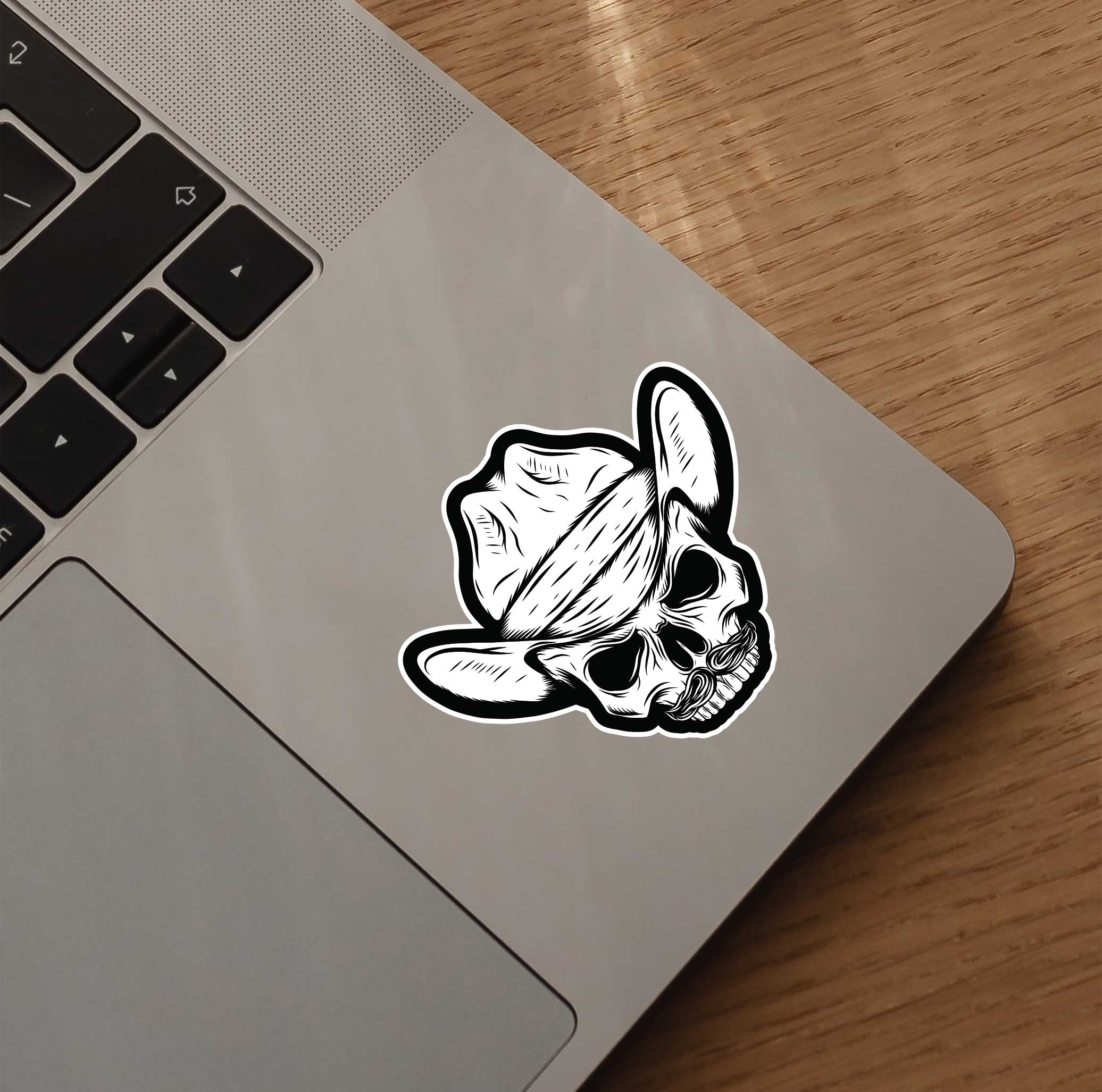 Cowboy Skull Sticker