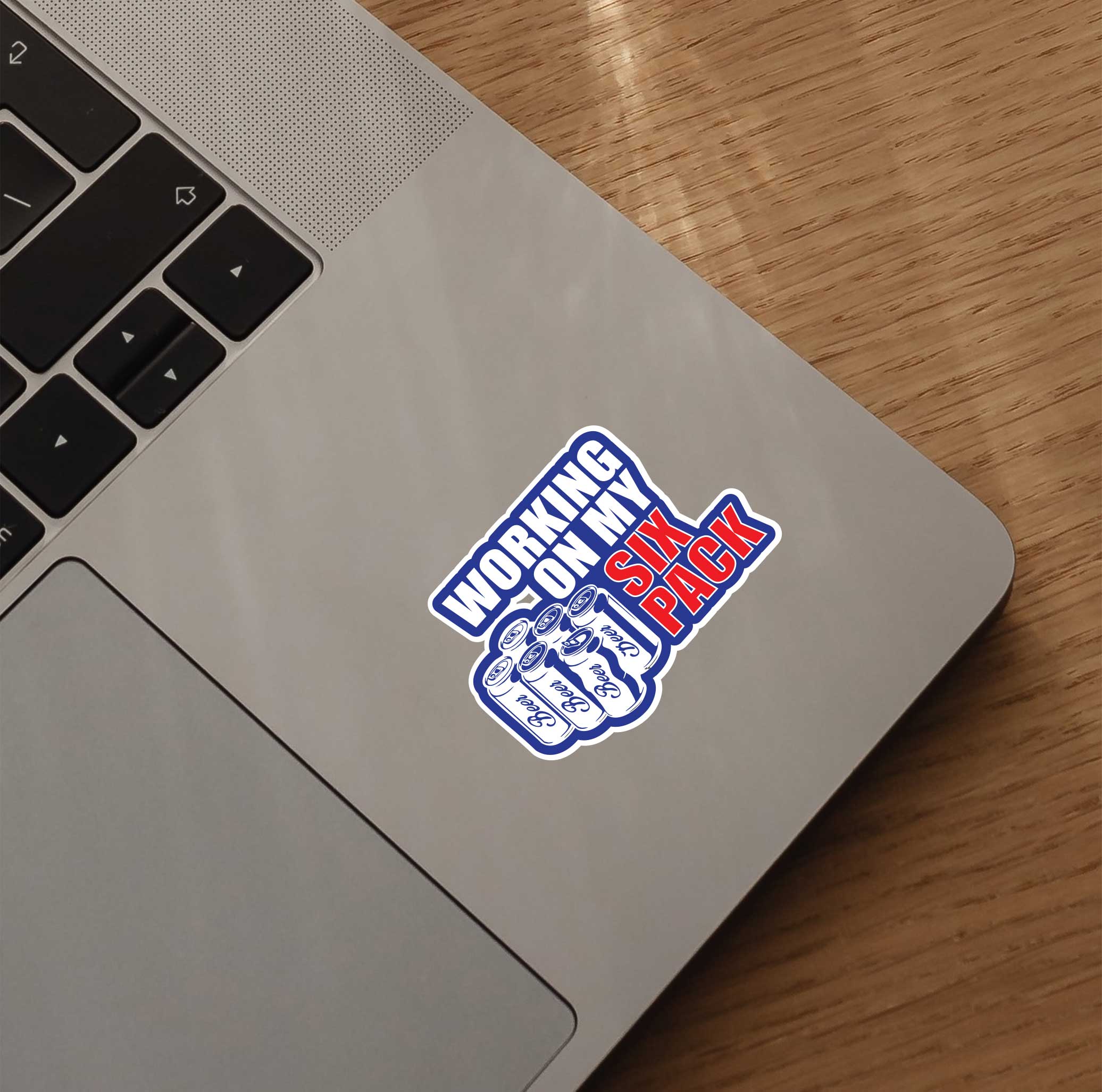 Working On My Six Pack Sticker