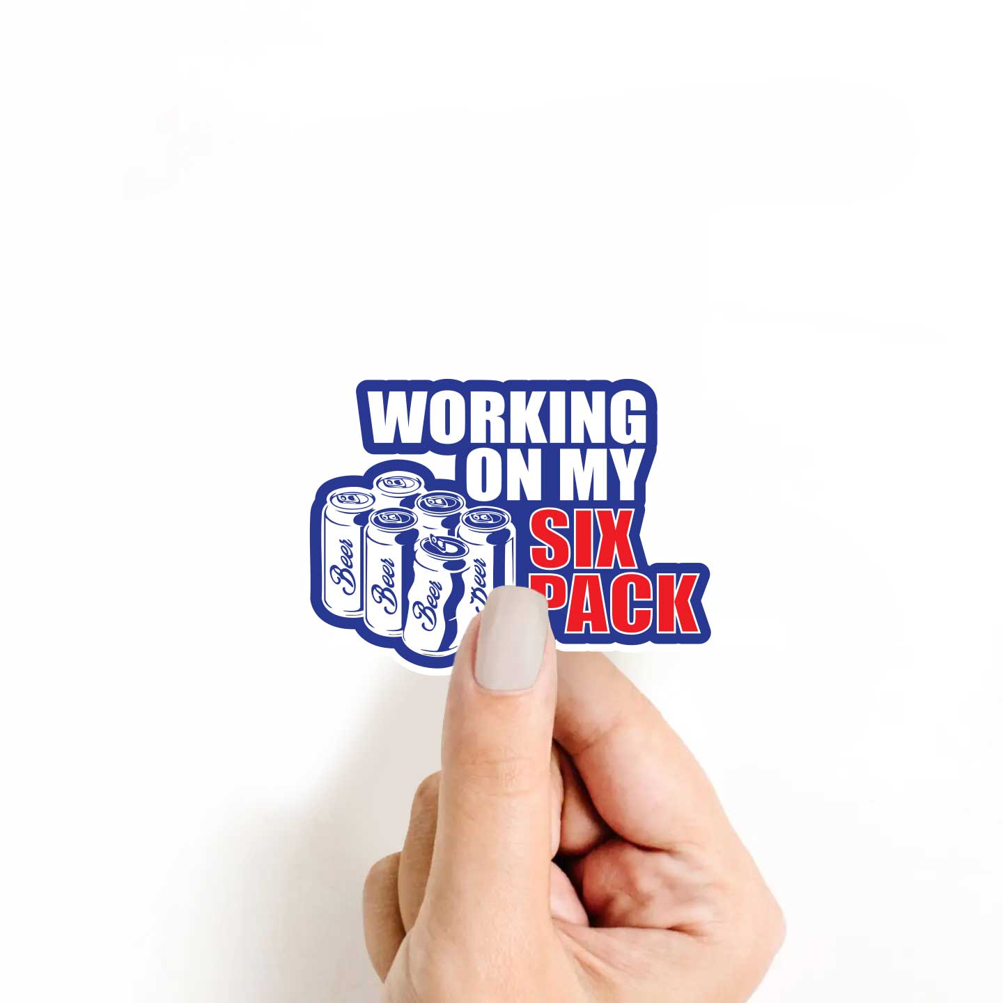 Working On My Six Pack Sticker