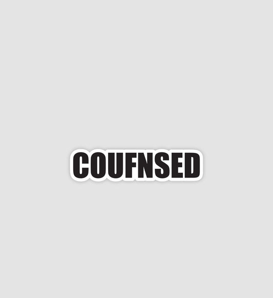 Coufnsed Sticker