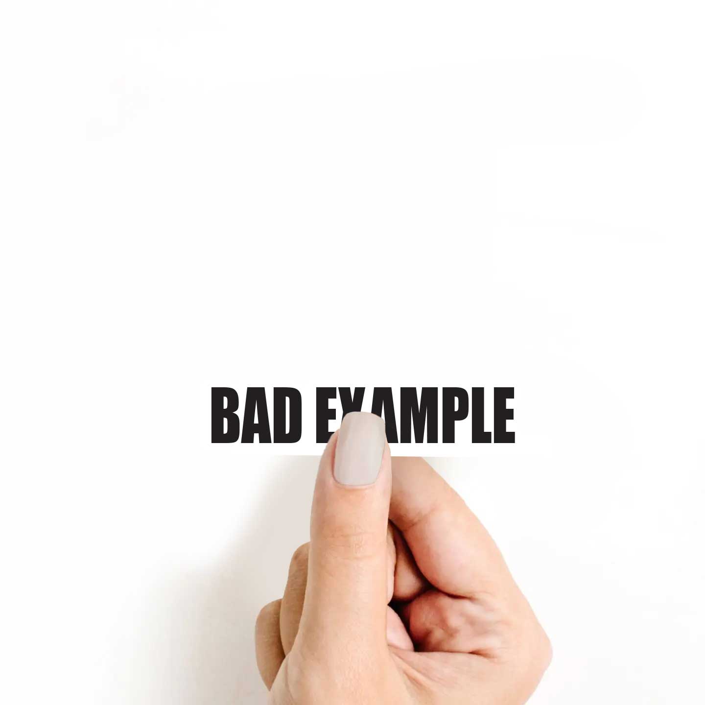 Bad Example Sticker