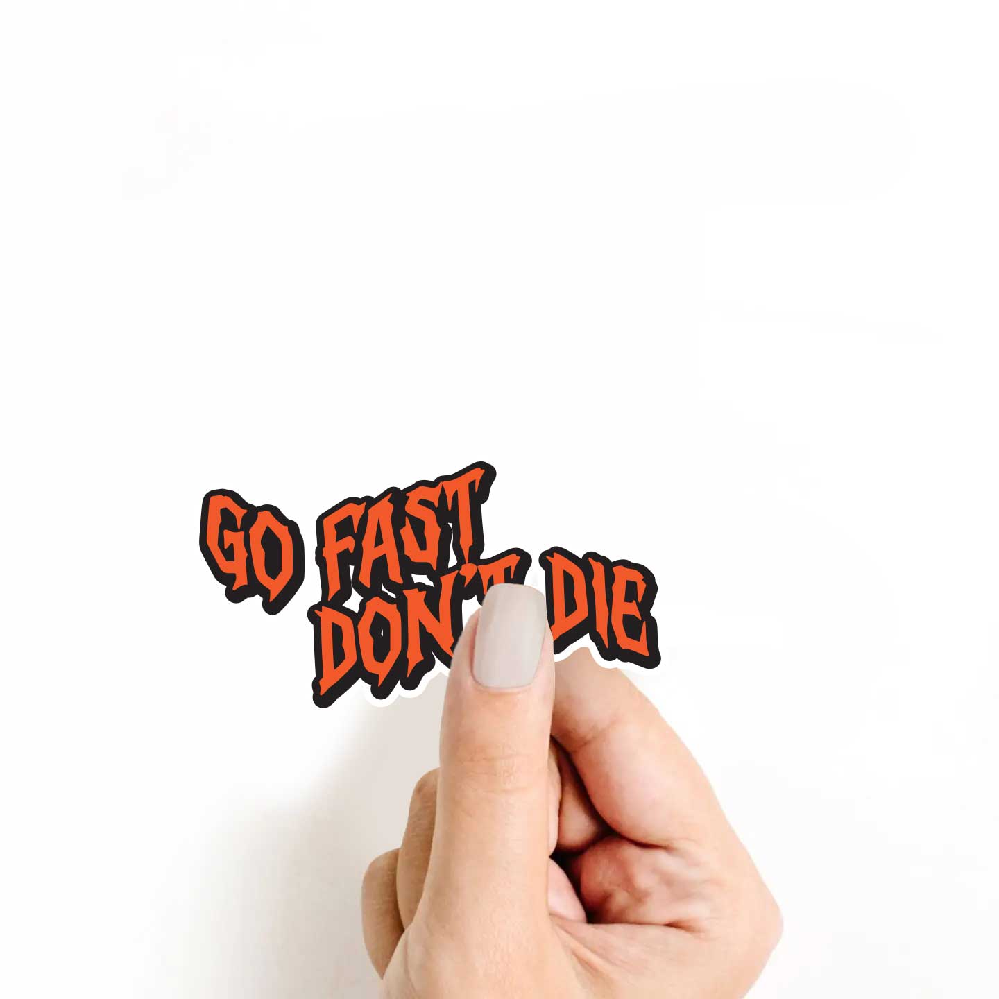 Go Fast Don't Die Sticker