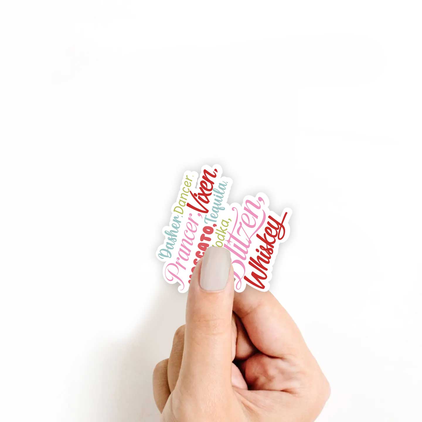 Dasher, Dancer, Vodka, Blitzen Sticker