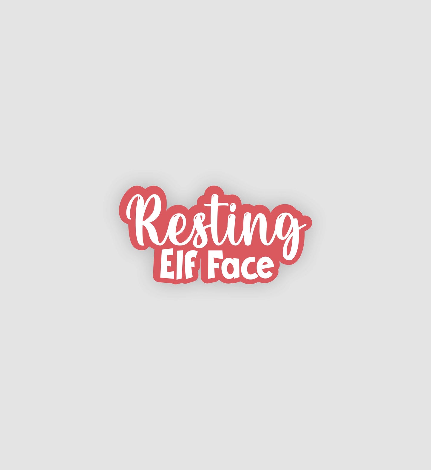 Resting Elf Face Sticker