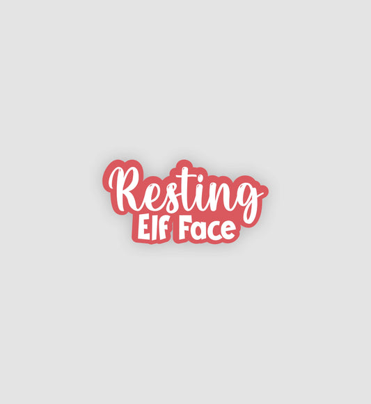 Resting Elf Face Sticker
