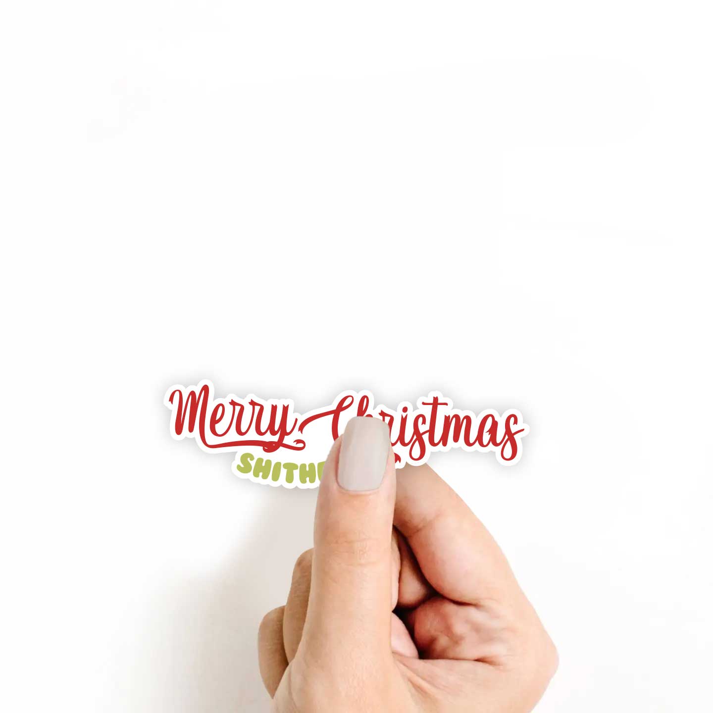 Merry Christmas Shithead Sticker