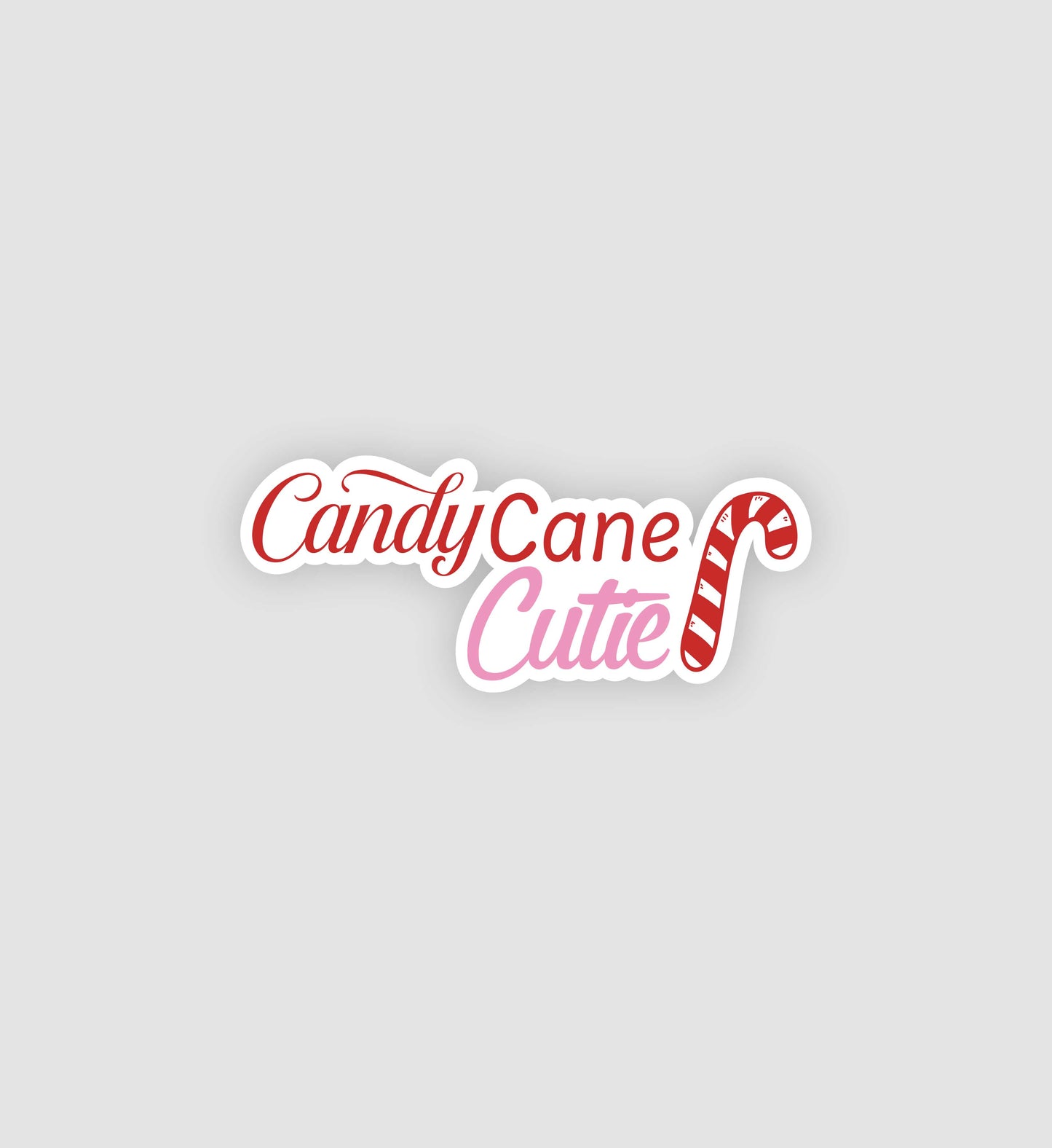 Candy Cane Cutie Sticker