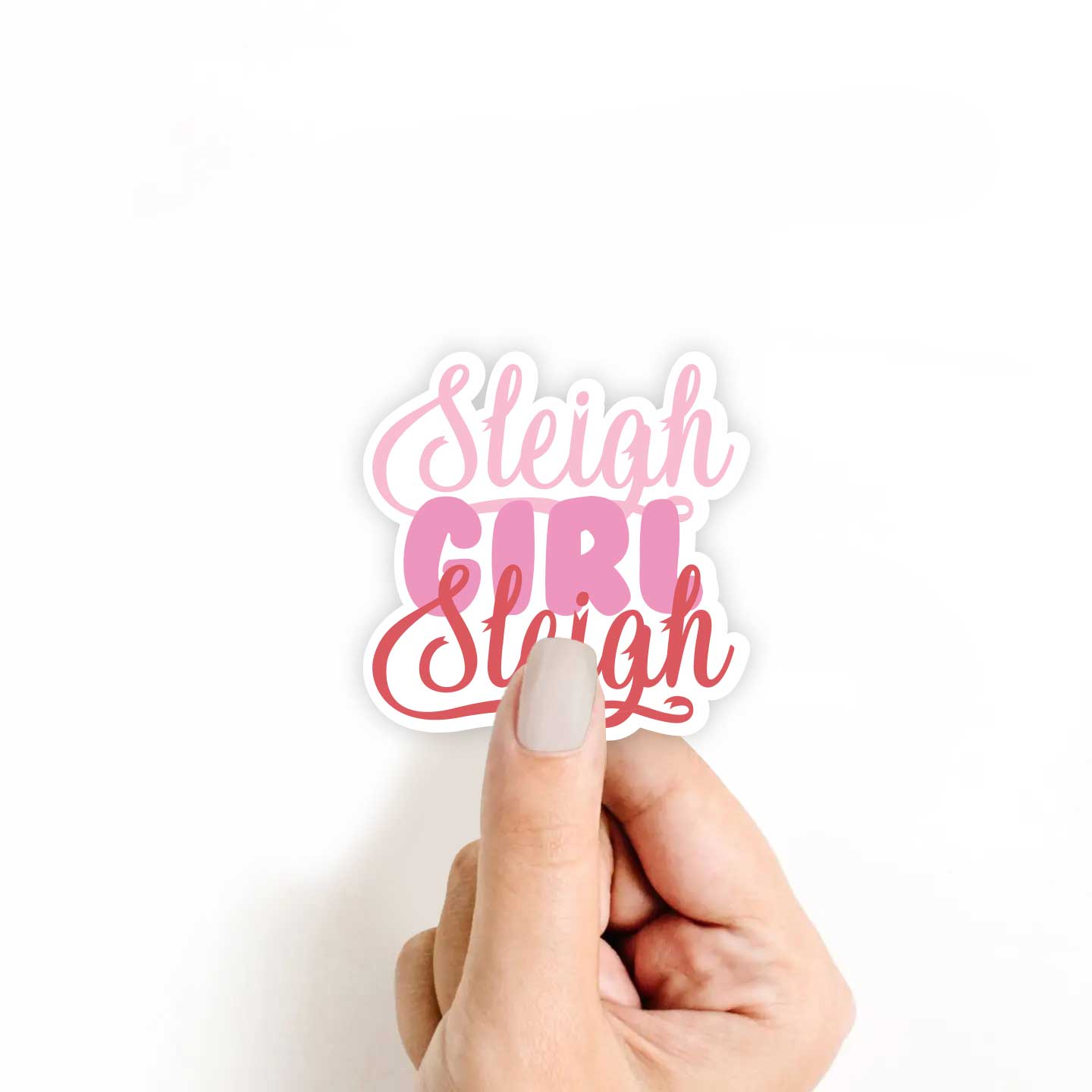 Sleigh Girl Sleigh Sticker
