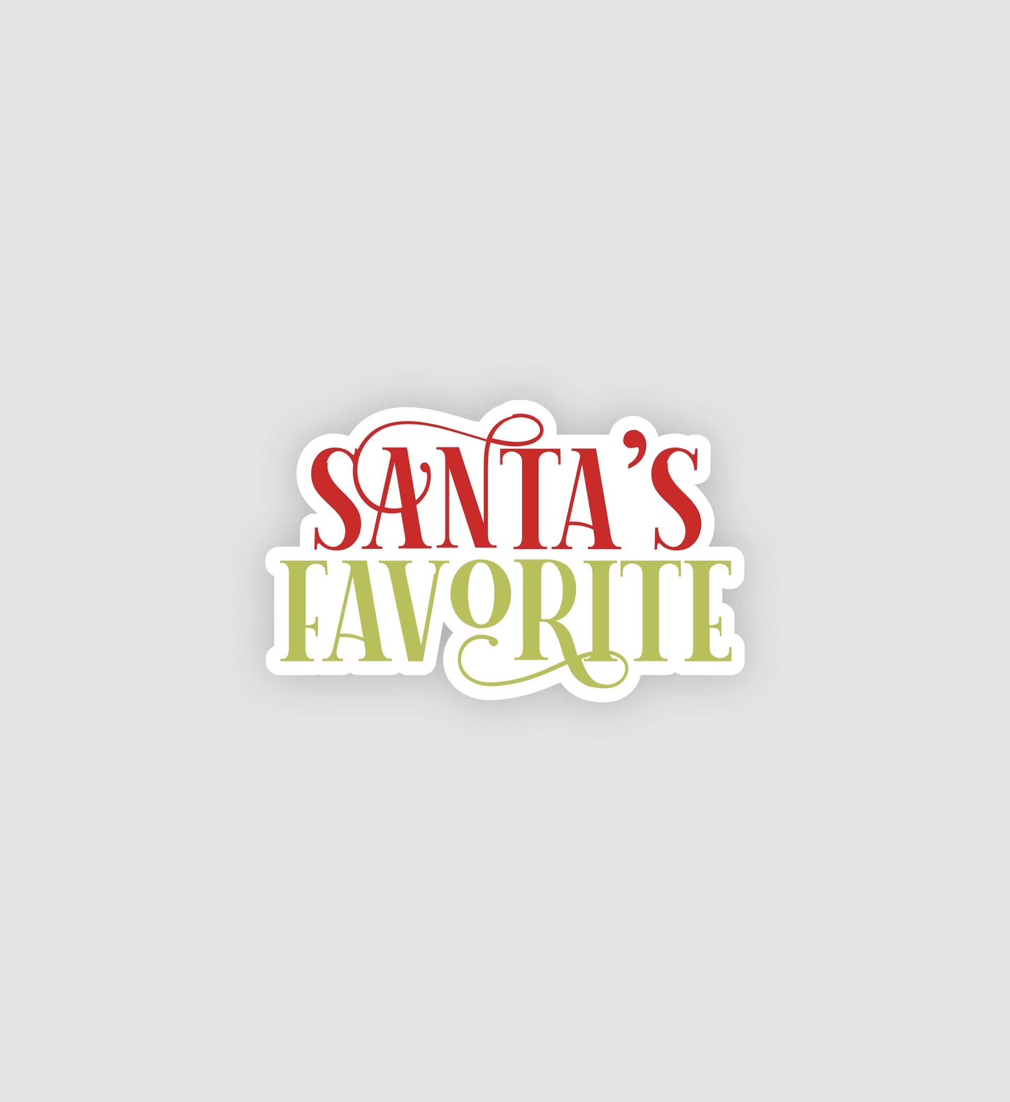 Santa's Favorite Sticker