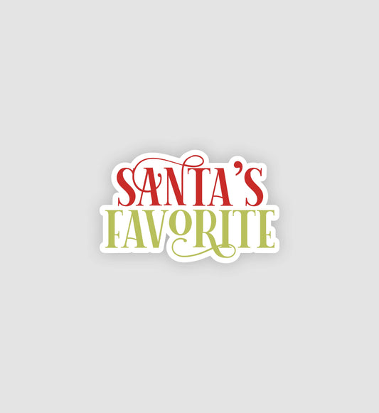 Santa's Favorite Sticker
