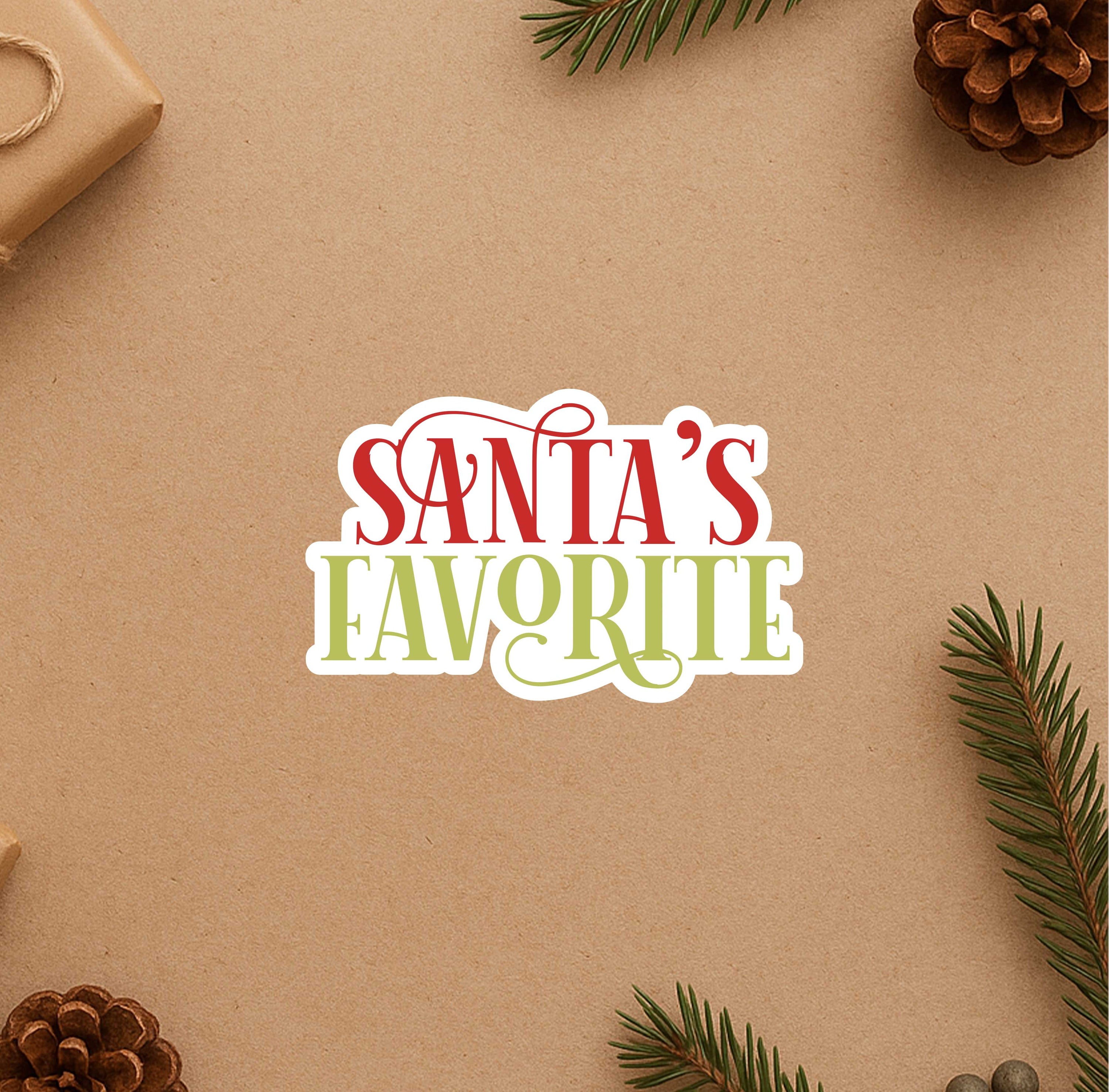 Santa's Favorite Sticker