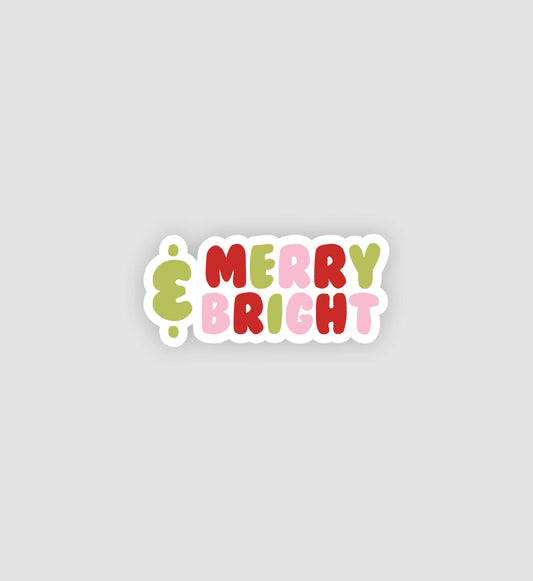 Merry & Bright Sticker