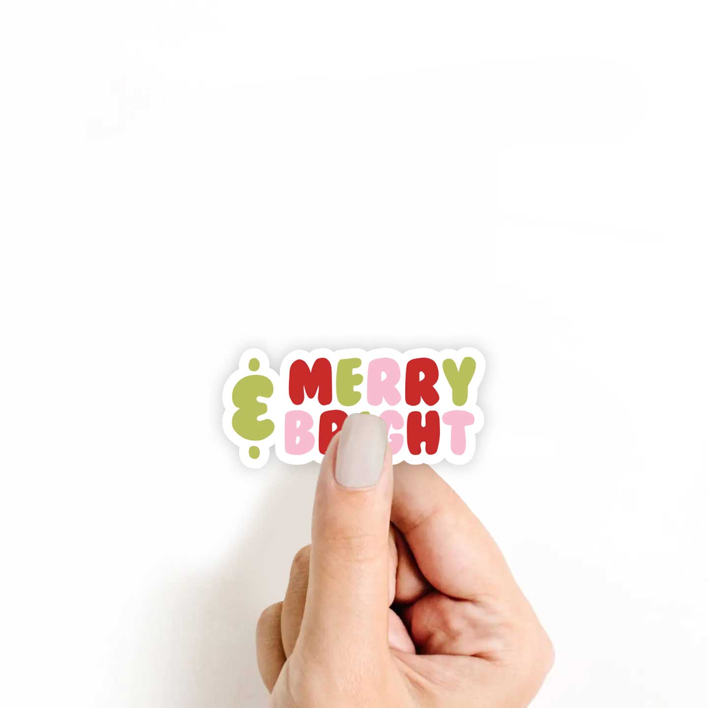Merry & Bright Sticker