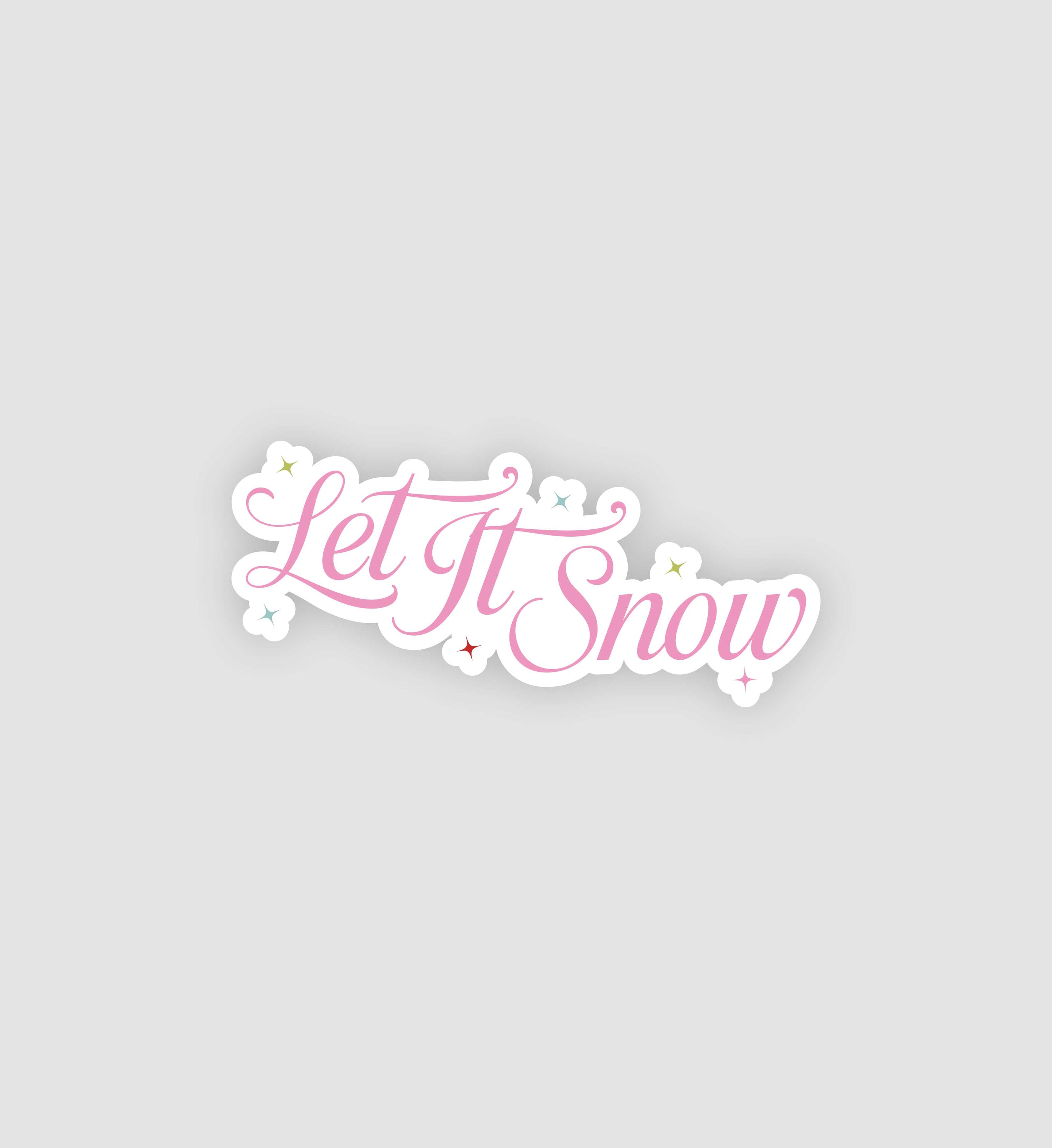 Let It Snow Sticker