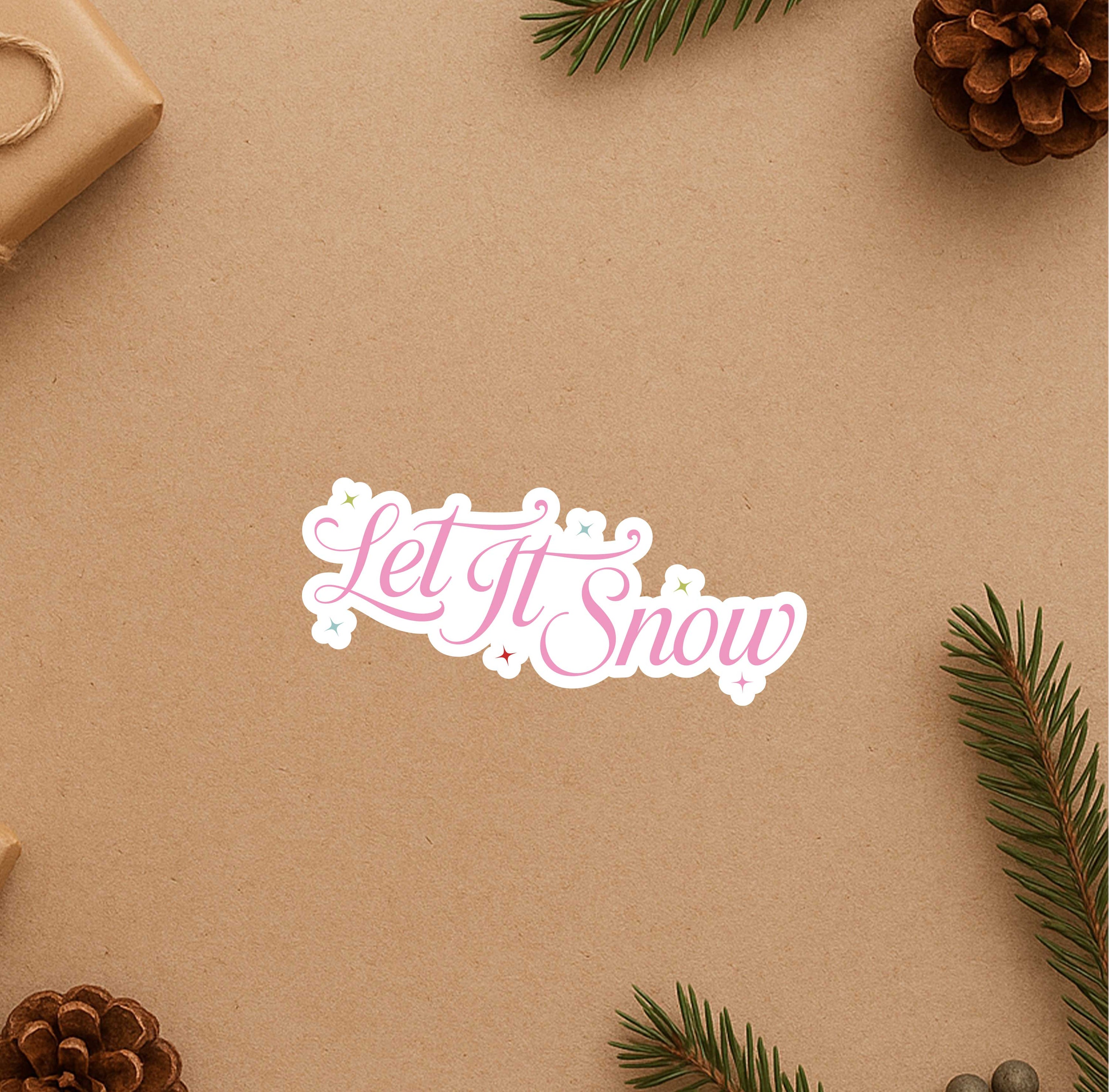 Let It Snow Sticker